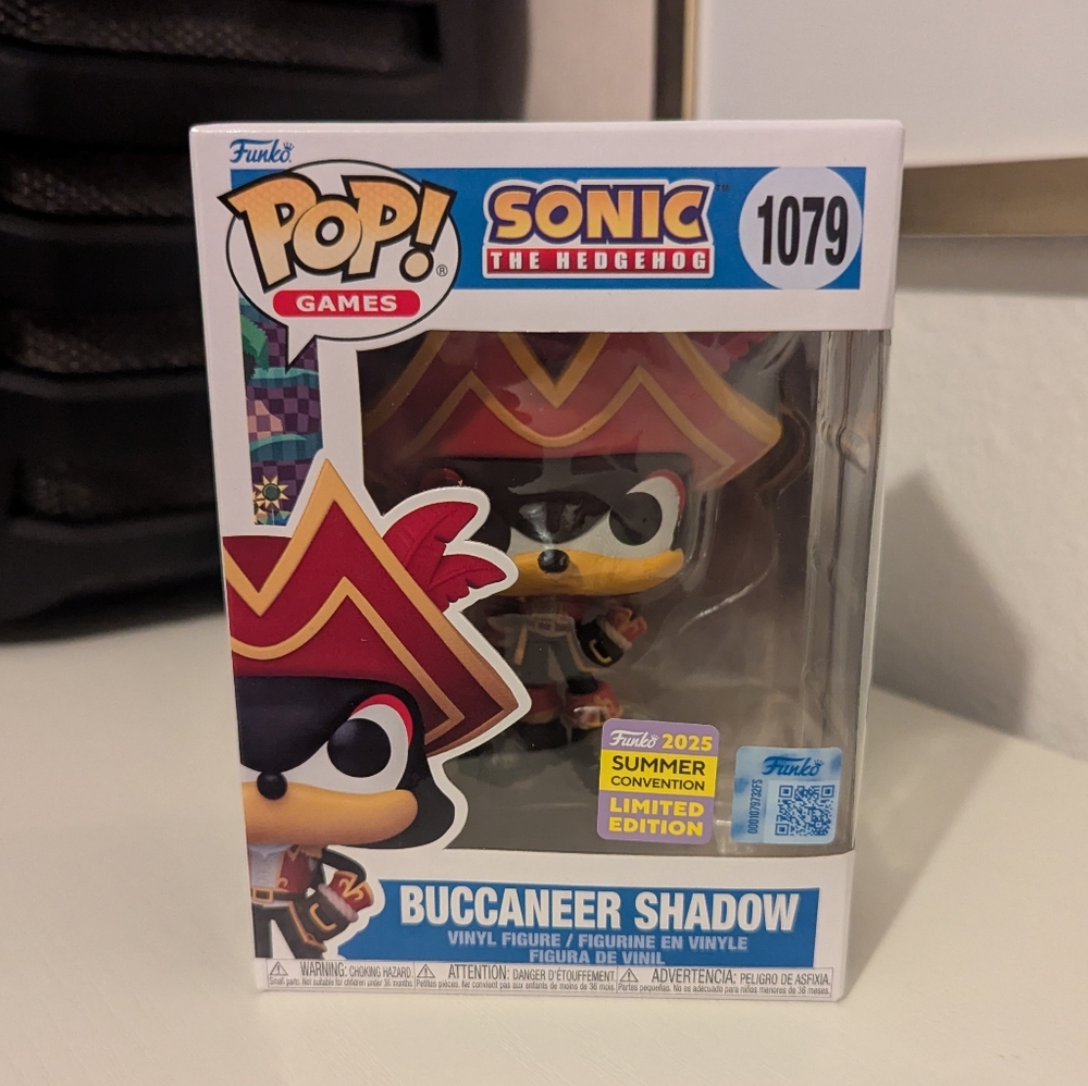 Funko Pop! Buccaneer Shadow #1079 Summer Convention 2025 Sonic the Hedgehog